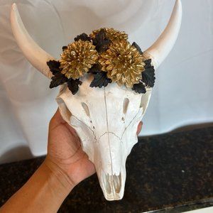 Bull Skull Halloween Decor